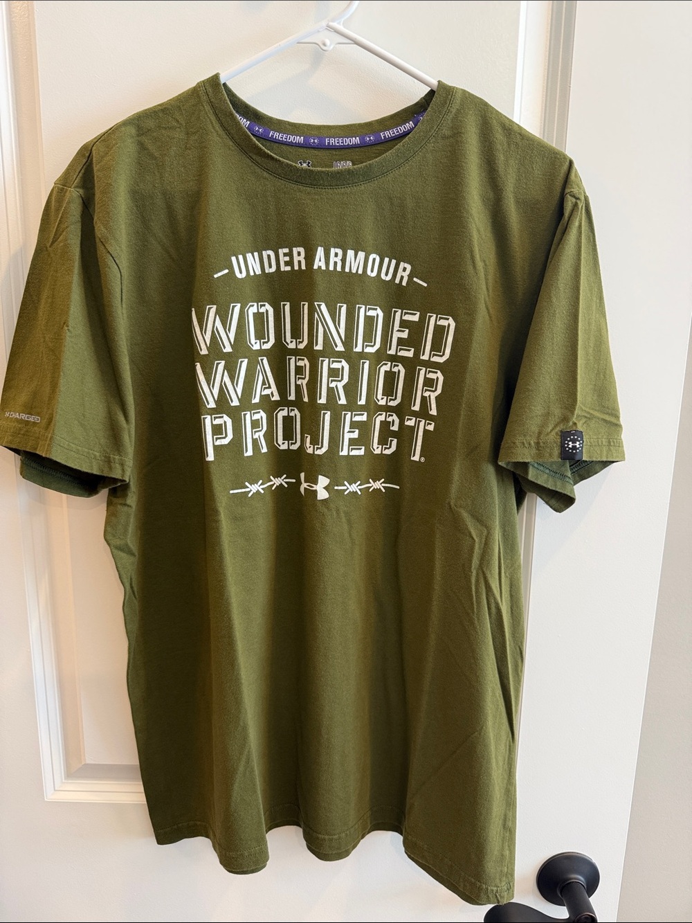 Under Armour Olive Green Wounded Warrior Project Short Sleeve Tee